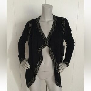 Ed Hardy by Christian Audigier Black Cardigan Size S